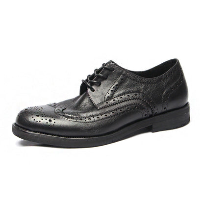 Genuine leather Men Formal Shoes Handcrafted Men Brogue Dress Shoes Classic Business Mens Oxford Shoes Luxury leather footwear