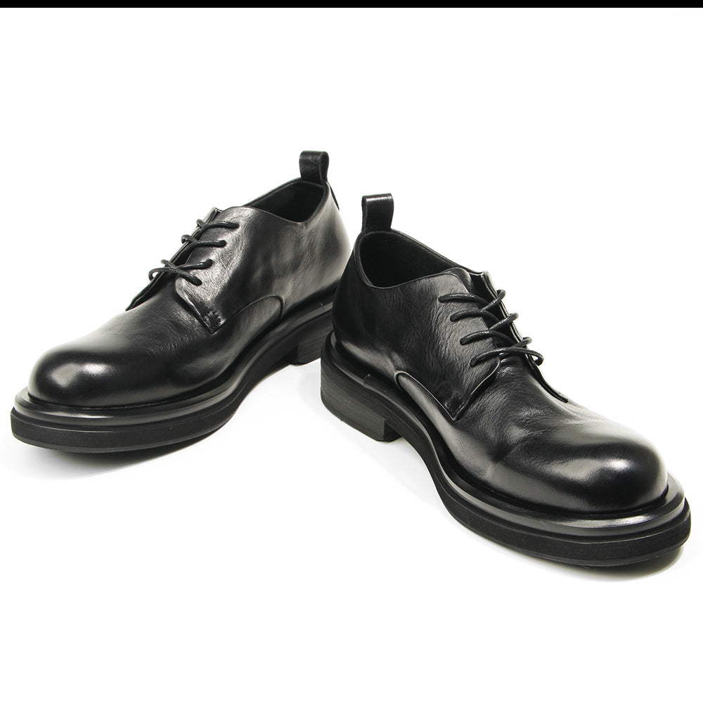 Genuine leather Men's formal shoes Retro Man Leather shoes Luxury Quality Wedding Social Shoes Male Business Shoes Handmade 2026