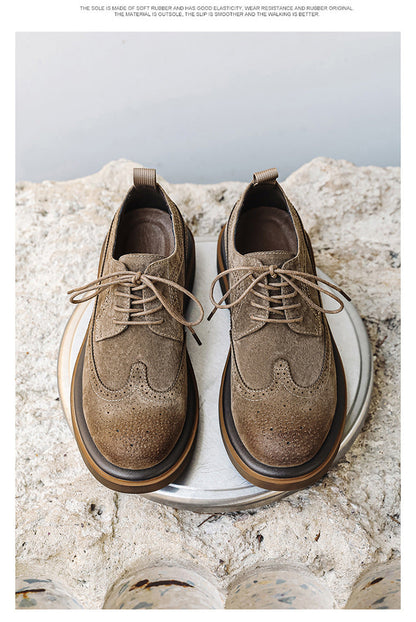 Men's Formal shoes Business leather shoes Luxury Men's Brogue Dress Shoes Carved handmade shoes high quality Wedding footwear