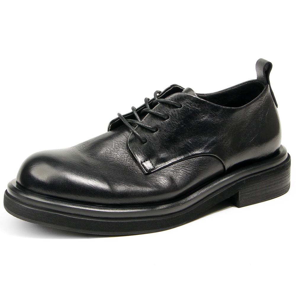 Genuine leather Men's formal shoes Retro Man Leather shoes Luxury Quality Wedding Social Shoes Male Business Shoes Handmade 2026