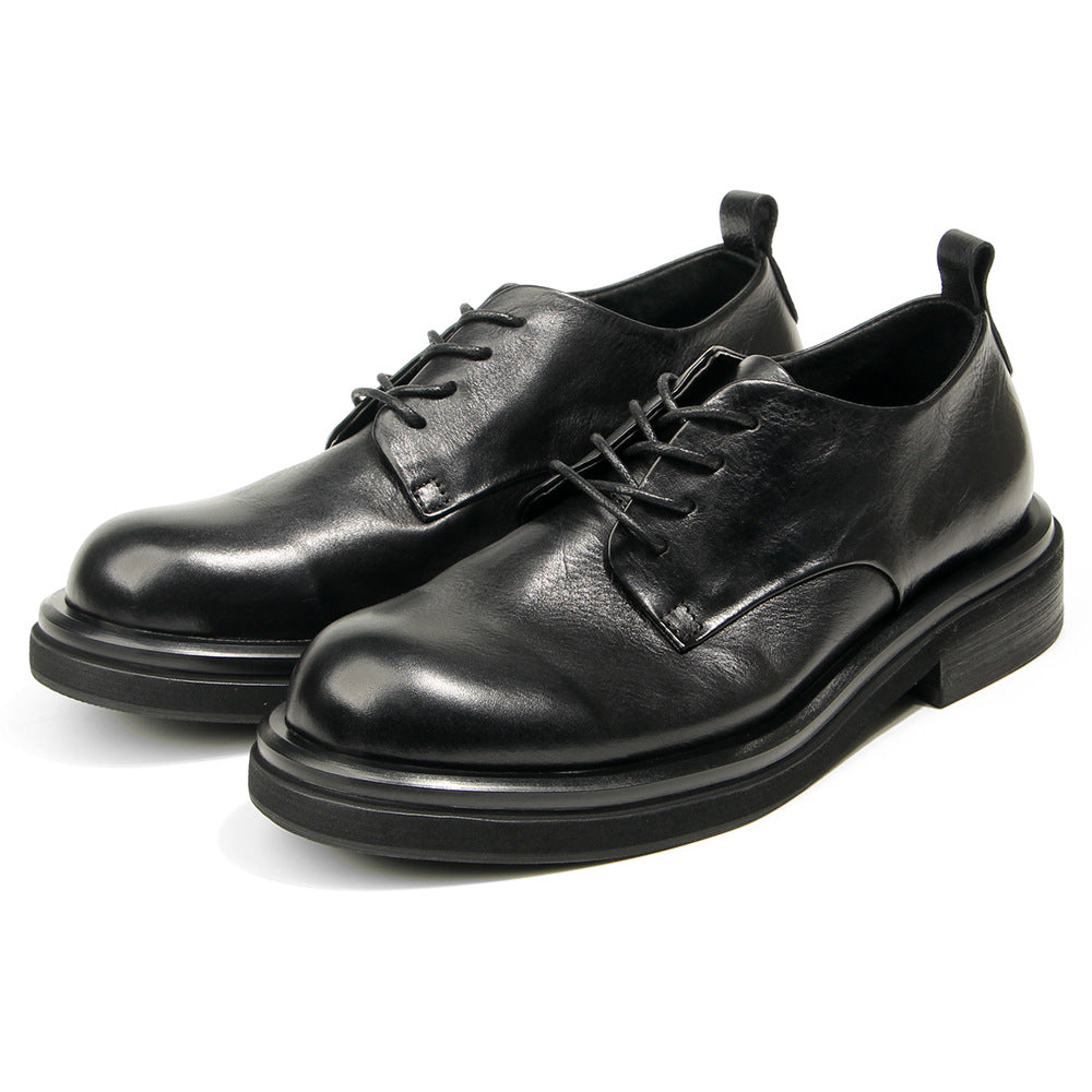 Genuine leather Men's formal shoes Retro Man Leather shoes Luxury Quality Wedding Social Shoes Male Business Shoes Handmade 2026