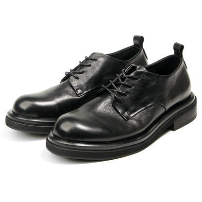 Genuine leather Men's formal shoes Retro Man Leather shoes Luxury Quality Wedding Social Shoes Male Business Shoes Handmade 2026