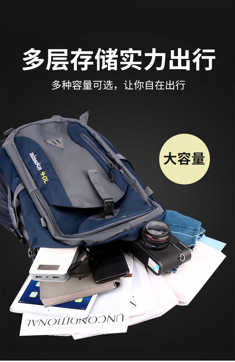 New Men Backpack Nylon Waterproof Casual Outdoor Travel Backpack Ladies Hiking Camping Mountaineering Bag Youth Sports Bags