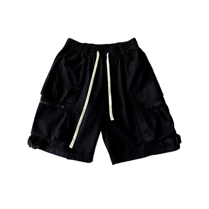 Europeans American Style Plus Size Cargo Pants High Street Hip-hop Women's Shorts Summer New Casual All-match Five-pointed Pants