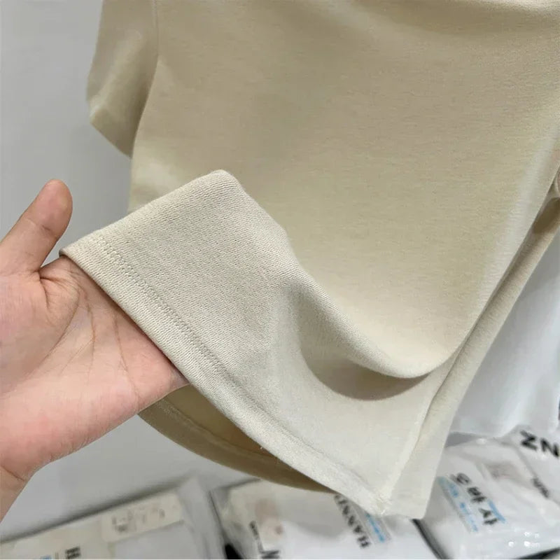 Womens Long Sleeve Off Shoulder T Shirts 2026 Tight Knit Sexy Slim Fitted Casual Women's Basic Tops Cropped T-Shirt
