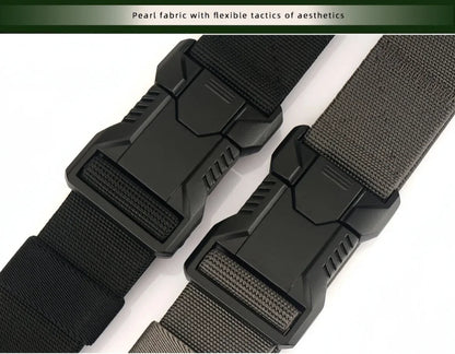 New Quick Release Pluggable Buckle Men Belt Breathable Elastic Outdoors Belts For Men Elastic Pants Belt