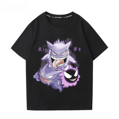 Printing Tee Pure Cotton T-shirt Men's 2026 Summer Fashion Oversize Street Casual Y2K Tops Streetwear Clothing