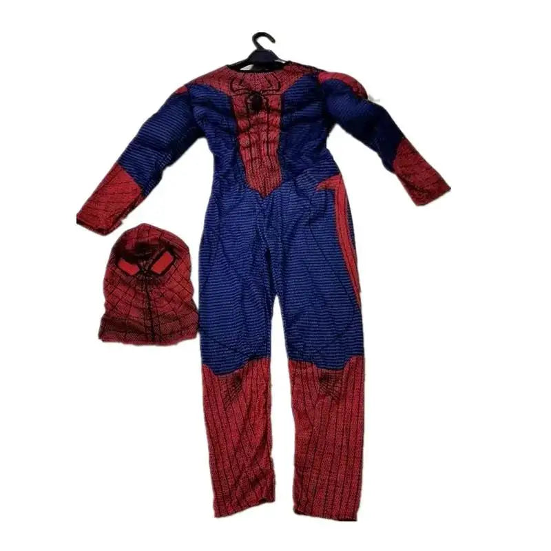 Peter Parker Muscle Costume Red Suit Halloween Cosplay Ultimate Movie Characters Party Christmas New Year Gift