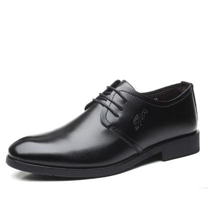 Men's Shoes Black Leather Formal Shoes for Men Oxfords Male Wedding Party Office Business Shoe Man zapatos de hombre Plus Size
