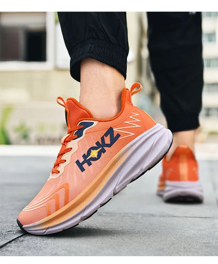 Tênis de Corrida Masculino com Placa de Carbono e Amortecimento de Ar, Tênis Esportivo Feminino Macio e Robusto, Sapatos Casuais para o Dia a Dia e Caminhada ao Ar Livre