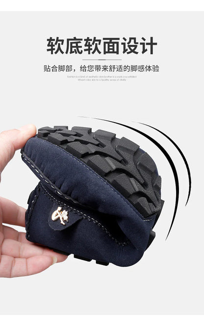 48 Extra Large Size Frosted Couple Style Halloween Gift 2025 Autumn New Beanie Shoes British Style Slip-On Lazy Men's Shoes Driving Lightweight Non-Slip Casual Leather Shoes