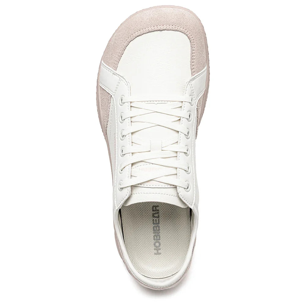 Women Men Barefoot Shoes Wide Toe Box Lightweight Sneakers Casual Color-Blocking Artificial Leather Walking Shoes