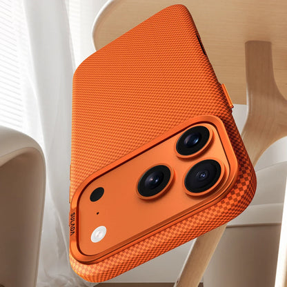 Iphone 17 Pro Max / 17 Pro / 16 Pro Max / 16 Pro Magnetic Stand Carbon Fiber Pattern Magsafe Pc Hard Cover