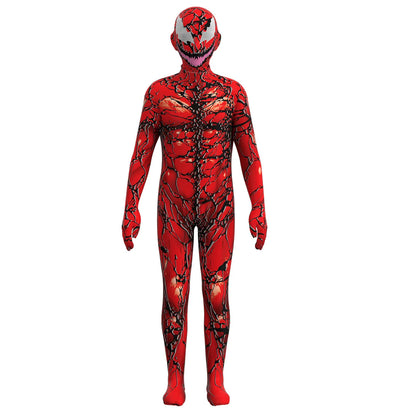 Kids Venom: Let There Be Carnage Carnage Cosplay Costume Bodysuit Jumpsuit Halloween Carnival Suit Party Dress