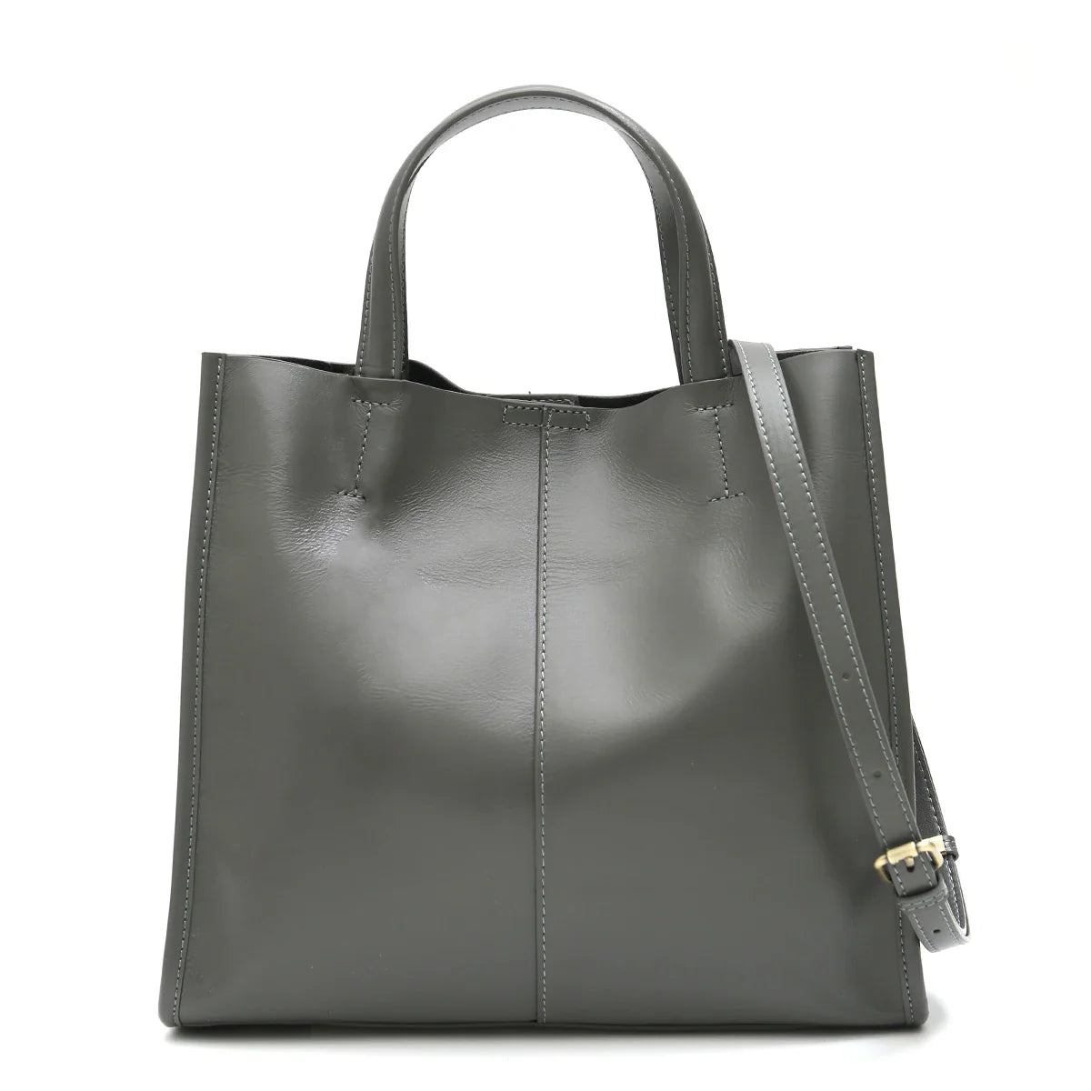 Minimalist Vintage Genuine Leather Tote Women Luxury Classic Top-handle Bag Large Capacity Cross body Shoulder Handbags Business