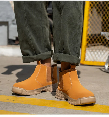 Easy Wear Safety Shoes for Men Steel Toe Work Shoes Puncture Proof Work Sneaker Male Protective Work Man Boots Safety Boots
