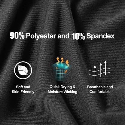 Men's Compression Leggings High Elastic Quick Dry Breathable Sports Base Layer for Gym Running Basketball Workout
