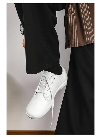 Mens Artificial Leather Wide Barefoot Shoes Unisex Plus Size Male Outdoor Minimalist Sneakers Women Zero Drop Casual Walking