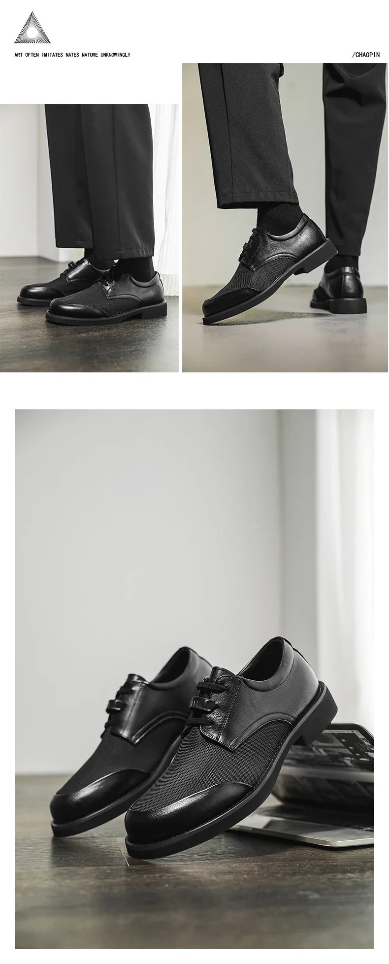 Summer New Leather Shoes Men's Business Hollow Holes Soft Bottom Men's Sandals Formal Wear Breathable Office Dress Shoes for Men