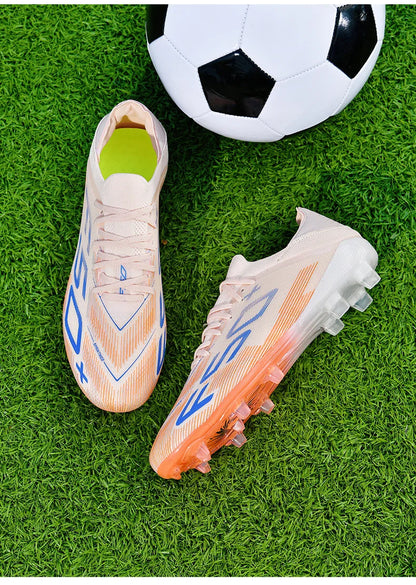 F50+ High Quality Mens Football Boots Boys Training Studded Fast Soccer Cleats Outdoor Non Slip Football Shoes Chuteira Campo