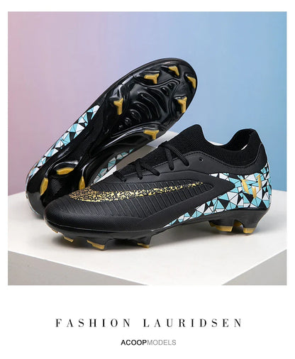 New Kid Match Boys Soccer Shoes Comfortable Outdoor Match Professional Football Boots Sneakers Non-Slip Sports Shoes Unisex