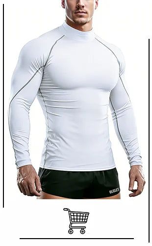 Men's 2 Piece Running Set Quick Dry Sport Shorts with Compression Tights for Gym Fitness Jogging Basketball
