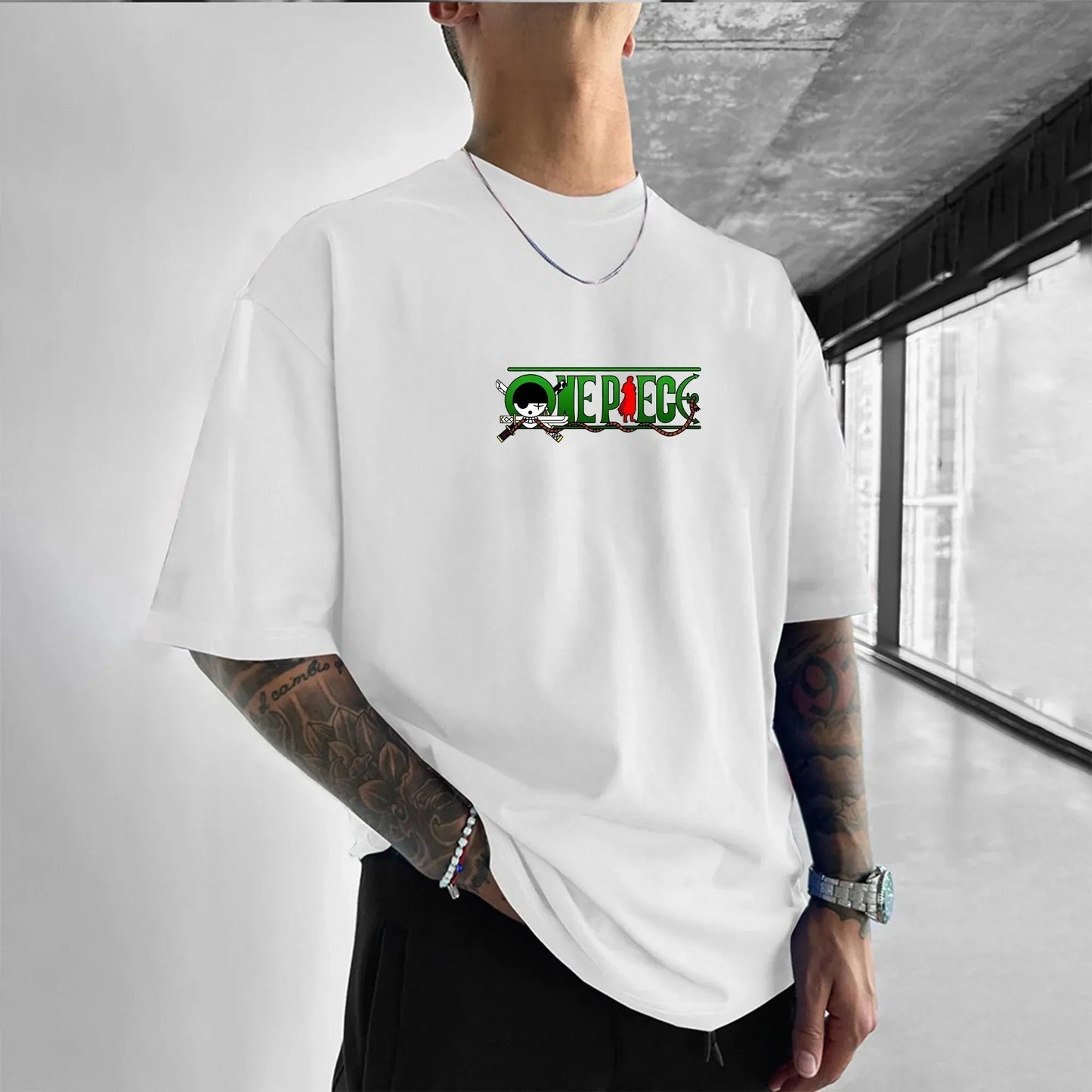 Oversized Printing Men's Streetwear T-Shirt Summer Casual Cotton Breathable Casual Tops