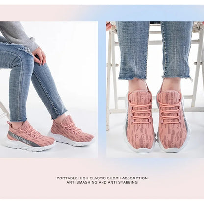 Women's Labor Protection Shoes Anti-Smashing Anti-Piercing Lightweight Breathable Durable Comfortable Work Shoes
