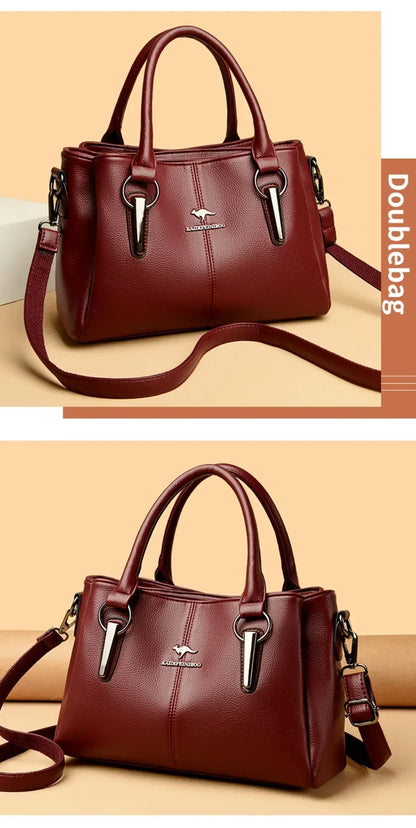 Genuine Fashion 3 Layers Luxury Handbags Women Bags Designer HIgh Quality Leather Crossbody Bags for Women 2024 Shoulder Bag