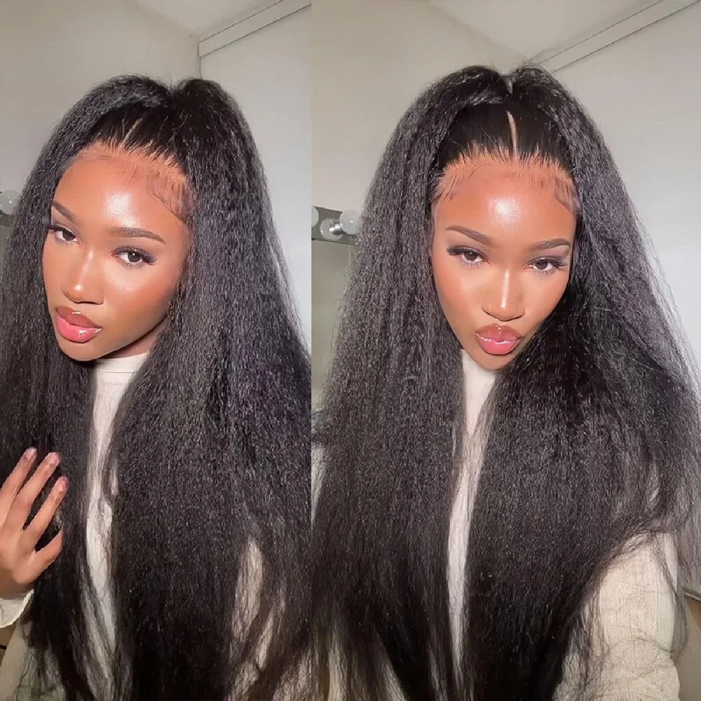 13x4 Straight Lace Front Wigs Human Hair For Women Yaki Straight Lace Front Wig Remy Hair Brazilian Virgin Human Hair Wigs