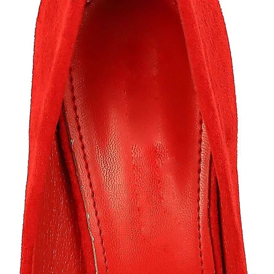 Women 9cm High Heels Daily Party Colorful Suede Pumps Female Scarpins Stiletto Evening Banquet Red Yellow Shoes Plus Size 34-43