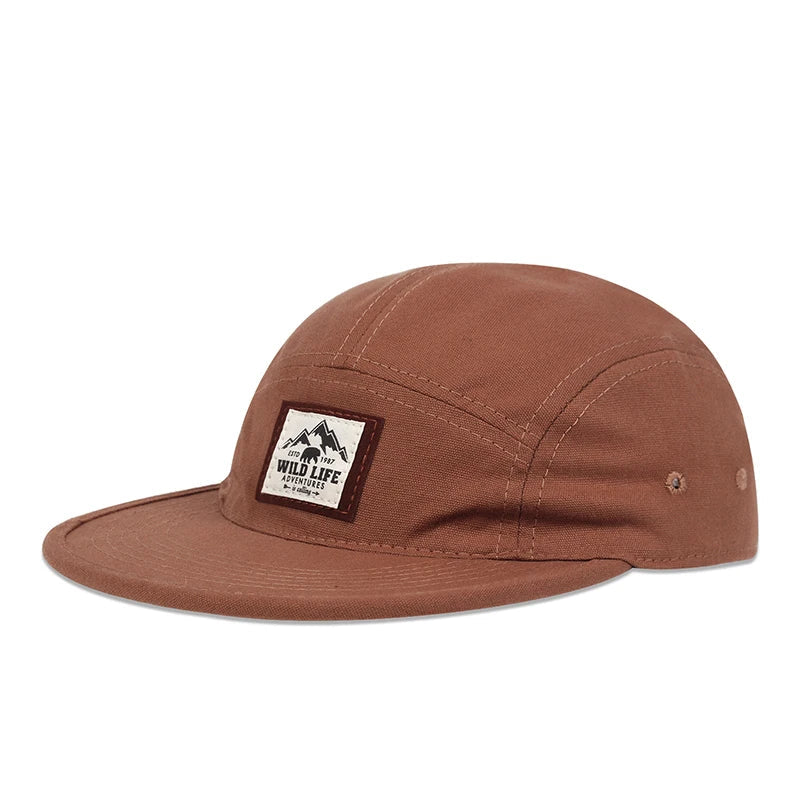 Cotton 5 Panel Baseball Cap Snapback Caps Bone Gorras Hombre Originales Hip Hop Hats For Men Women Adjustable