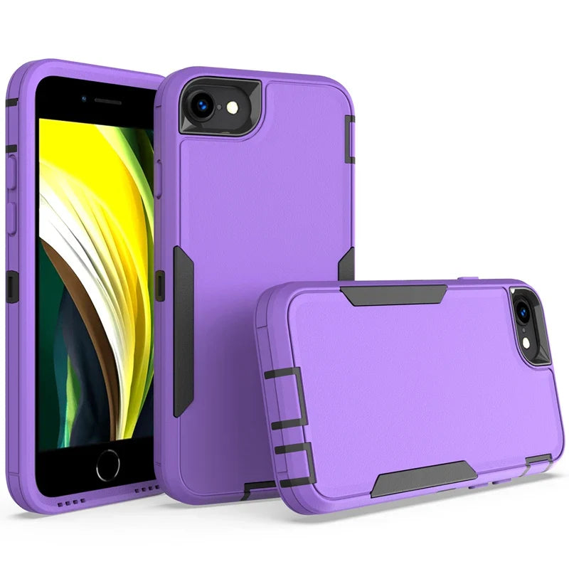 For iPhone SE Case Shockproof Matte Phone Bumper Hybrid Protective Cases For iPhone