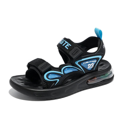 Summer Children's Sandals Outdoor Water Beach Breathable Speed Drying Shoes Boys Open Toe PU Air Cushion Sandals 28-39