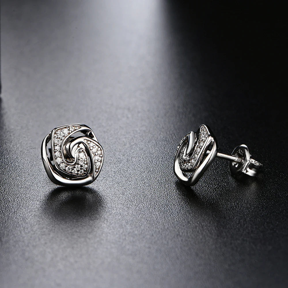 D Color Moissanite Stud Earrings For Women Test Passed Top Quality 925 Sterling Silver Wedding Jewelry Girlfriend Gift
