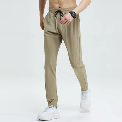 New Pencil Pants Tight Jogging Casual Mens Running Breathable Quick-Drying Ice Silk Outdoor Gym Sports Fashion Fitness Pant