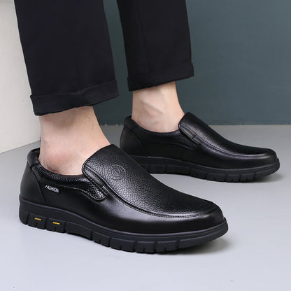 High Quality Leather Men Casual Shoes Italian Luxury Brand Mens Loafers Breathable Formal Mens Dress Shoes Slip-on Driving Shoes