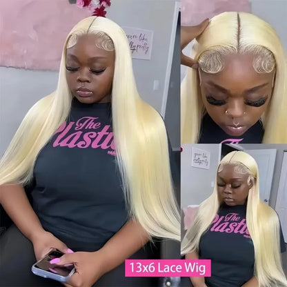 Straight Human Hair Wigs 613 Blonde 13X6 Hd Lace Frontal Wig 220 Density 13X4 Lace Front Wigs Human Hair 38 Inch Pre Plucked Wig