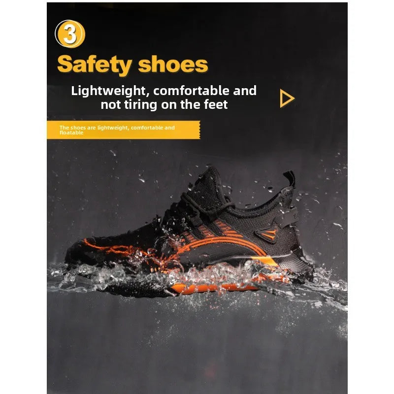 Labor Protection Shoes for Men and Women  Anti Smashing  Anti Piercing  Breathable and Lightweight