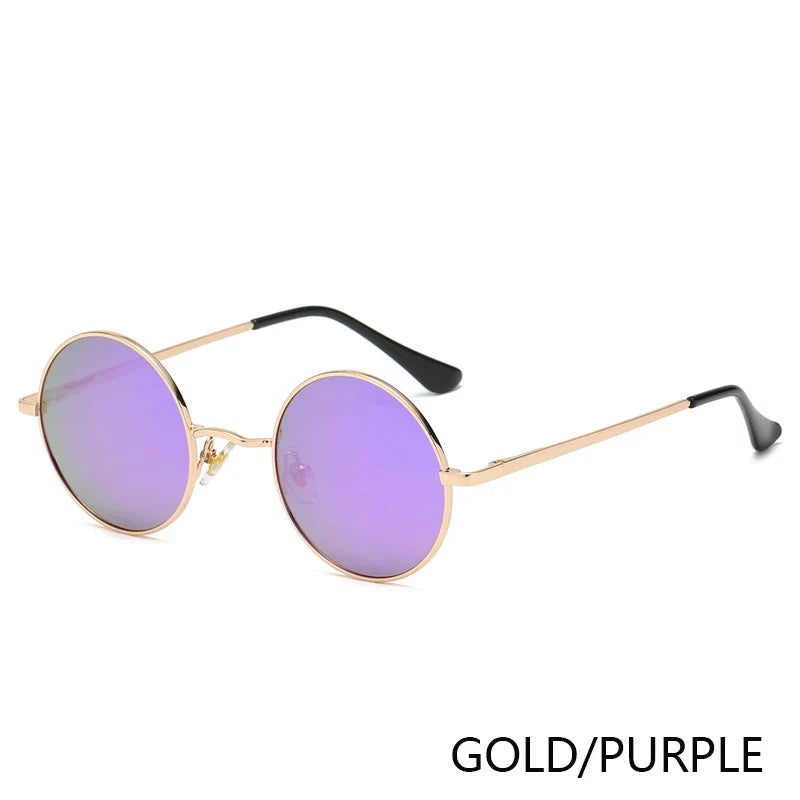 Retro Polarized Round Metal Frame Sunglasses Eyewear For Men and Women Driving Fishing Brand Designer Sun Glasses UV400