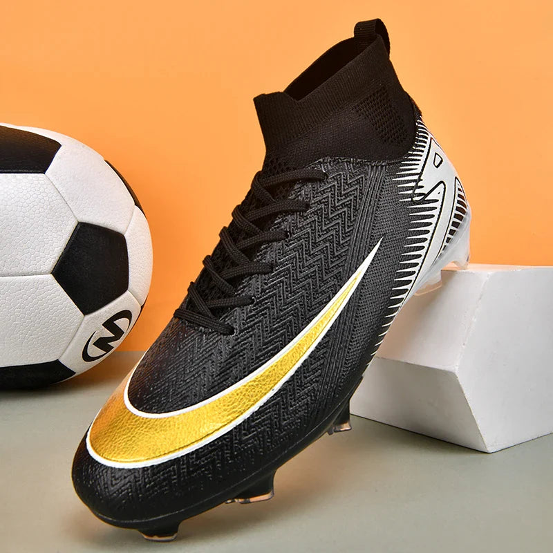New Men Football Boots Kids Ankle Cleats Grass Soccer Shoes Futsal Indoor Sport Match Training TF/FG Hot-selling High-quality
