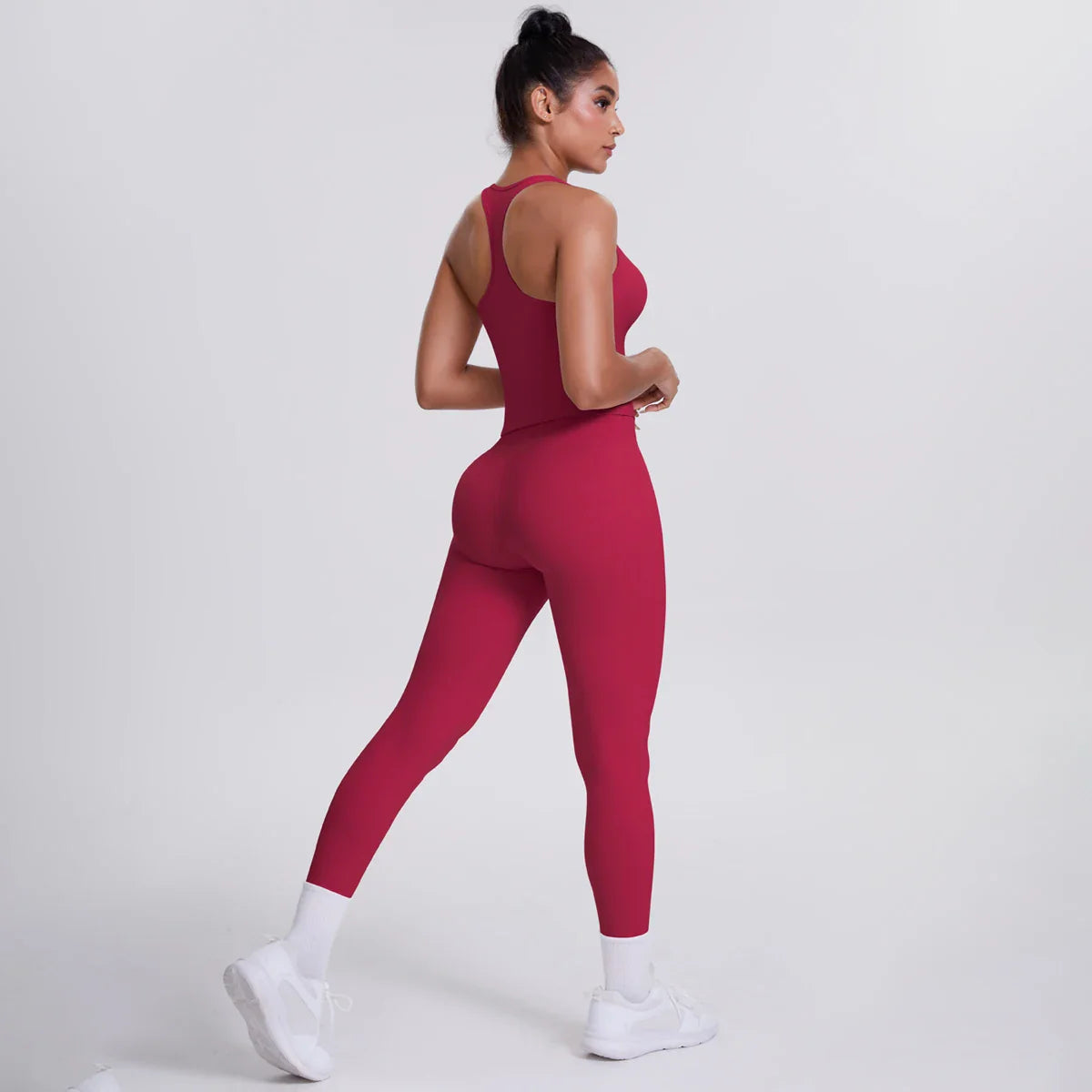 Yoga Top Set Fitness Gym Suit Training Sleeveless Sport Gym Tops Crossover Back Sports Underwear Tummy Control Slimming