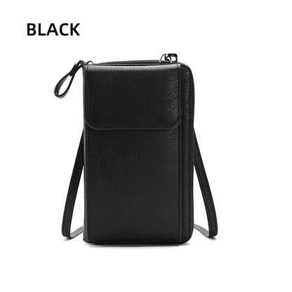 Fashionable single-shoulder bag, versatile crossbody bag, colorful mobile phone bag, large-capacity coin purse