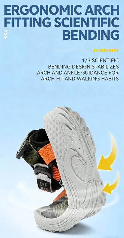 Children's Sandals Boys Girls Breathable Summer Sport for Outdoor Beach Shoes Open-Toe Comfortable Walking Sandalies Size 30-38