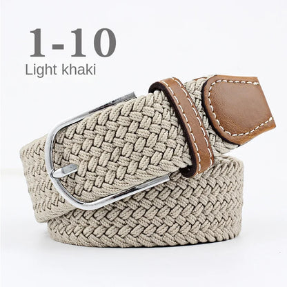 107/120cm Unisex Colorful Canvas - Belt Casual Luxury Trend Jeans Accessories Nylon Girdle Hunting Belt for Men and Women