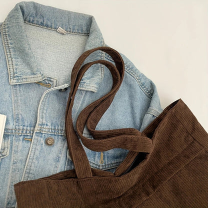 Fleece Canvas Bag Autumn and Winter New Versatile Large Capacity Tote Bag Student Single Shoulder Commuting Tote Bag