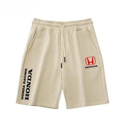 2025 Summer New Cycling Sweatpants Trendy Sweatpants Honda Men's and Women's Shorts Motorcycle Enthusiasts Five-point Shorts HRC