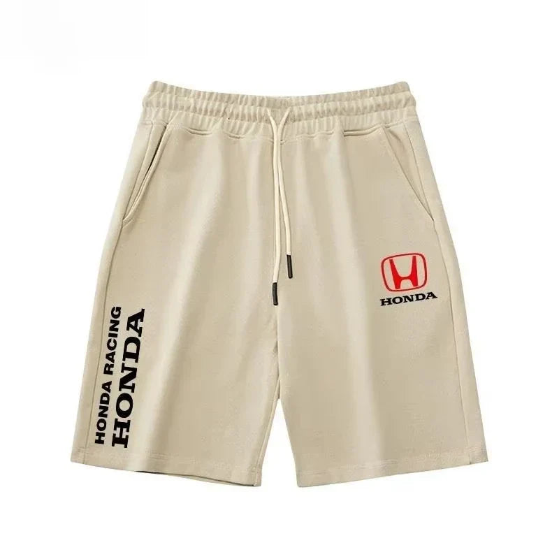 2025 Summer New Cycling Sweatpants Trendy Sweatpants Honda Men's and Women's Shorts Motorcycle Enthusiasts Five-point Shorts HRC