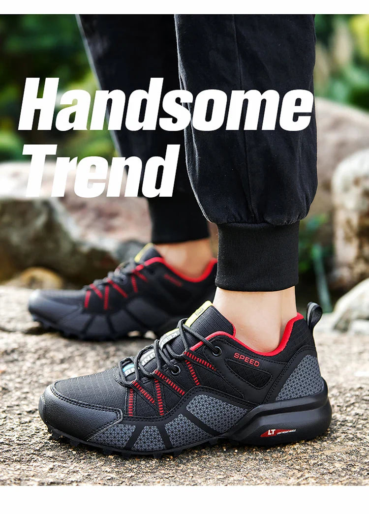 Waterproof Hiking Shoes Men‘s Outdoor Trekking Sneakers Mountain Climbing Camping Trainers Hunting Tactical Boots Bike Shoe Male