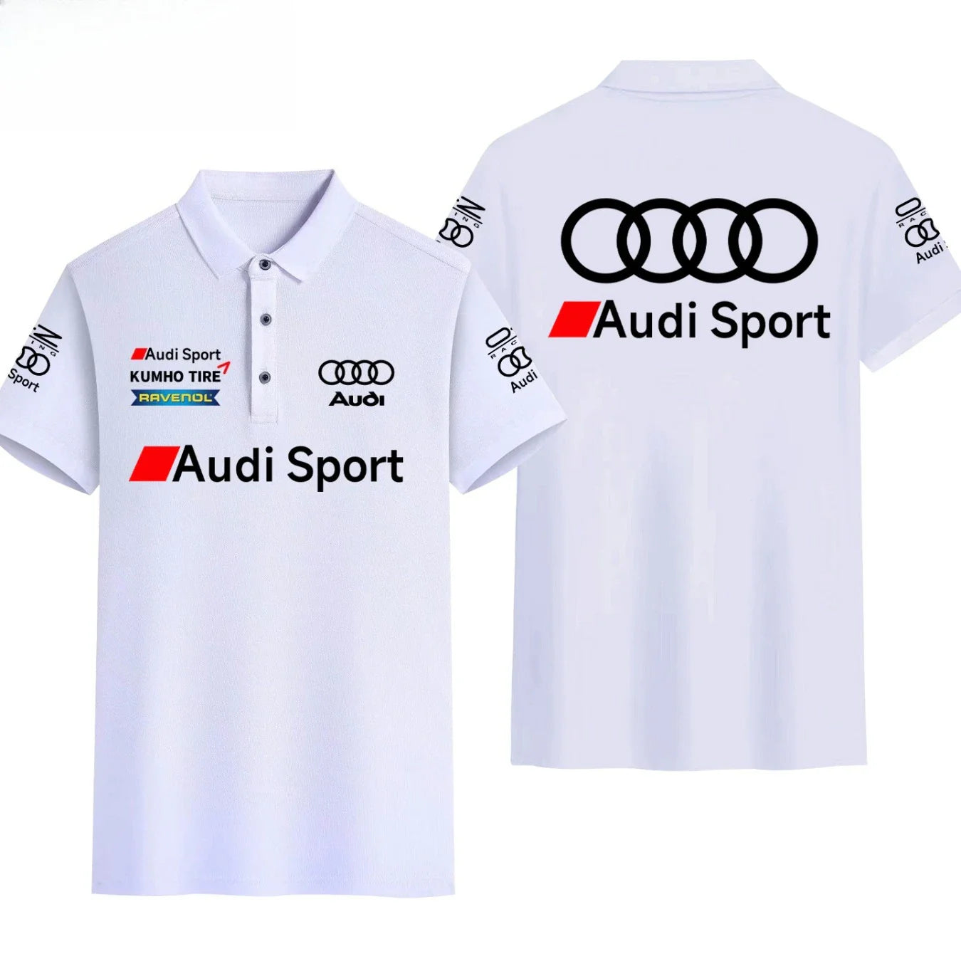 Sports Logo Touring Audio Short-sleeved High-end Polo Shirt Racing Suit Men's T-shirt Summer Clothes